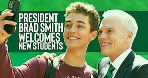Welcome to Marshall University from President Brad Smith