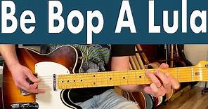 Gene Vincent Be Bop A Lula Guitar Lesson + Tutorial + TABS
