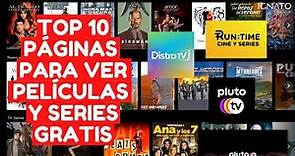 TOP 10 PÁGINAS PARA VER PELÍCULAS Y SERIES GRATIS (LEGAL)