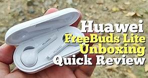 Huawei FreeBuds Lite Unboxing, Quick Review