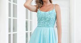 Sparkly Tulle Homecoming Dresses for Teens