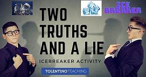 First Day of School Icebreaker: Two Truths and a Lie