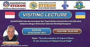 VISITING LECTURE with Zaporizhzhia National University Day 1