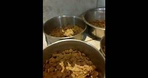 Preparing A Dog's Dinner By Soaking Their Food