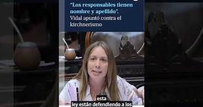María Eugenia Vidal: "El deterioro económico de los últimos cuatro años tiene nombre y apellido"