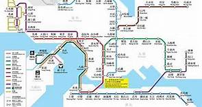 Hong Kong MTR System Map 港鐵路綫圖