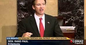 Rand Paul's Epic Speech Against The Patriot Act
