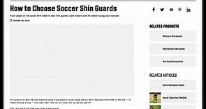 How to Choose Soccer Shin Guards