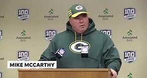 Mike McCarthy reacts to being fired by the Green Bay Packers
