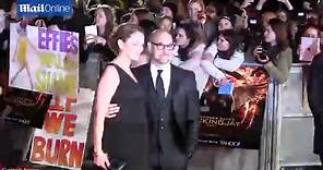 Stanley Tucci & wife Felicity Blunt at Hunger Games premiere