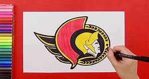 How to draw Ottawa Senators Logo (NHL Team)