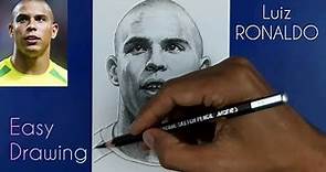 Drawing the Phenomenon Luiz Ronaldo brazillian legend | Easy Drawing