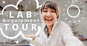 RESEARCH LAB TOUR: laboratory equipment function & names in my PhD lab | what does a lab look like?
