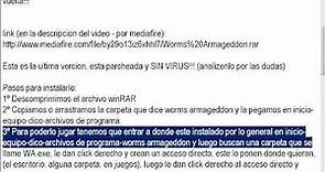 Descargar Worms Armageddon Full 1link Español (cualquier windows)