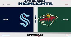 NHL Highlights | Kraken vs. Wild - April 18, 2024