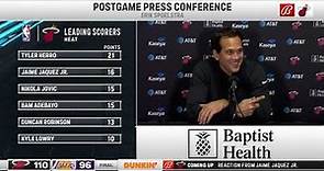 Erik Spoelstra postgame interview | Miami Heat vs Los Angeles Lakers