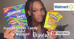 VEGAN CANDY TASTING & REVIEW | JOYRIDE SOUR GUMMY BEARS & WORMS