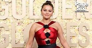 Selena Gomez flaunts curves at the Golden Globes 2024 in red cutout dress