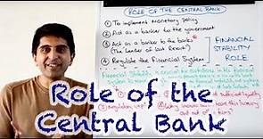 Role of the Central Bank