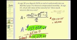 Determining The Value of an Annuity