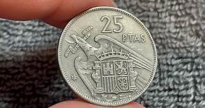 1957 (67) Spain 25 Pesetas Coin • Values, Information, Mintage, History, and More