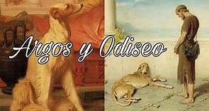 Odiseo y su perro Argos -Mitología griega