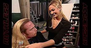 Stacy Keibler makes Test get a haircut | WWE RAW (2002)