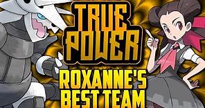 WHAT IS ROXANNE'S BEST POSSIBLE TEAM!? Gym Leader Roxanne's Evolution In Pokémon Games [TRUE POWER]
