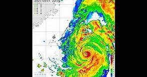 2114璨樹颱風 近台雷達回波圖