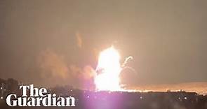 Large explosion in Crimea as Ukrainian airstrike hits Russian warship