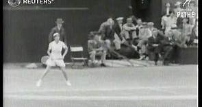 TENNIS: Helen Wills Moody beats Kay Stammers, last British competitor in the Women's singles (1938)