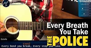 Como tocar Every Breath You Take THE POLICE En Guitarra Acustica (HD) Tutorial COMPLETO