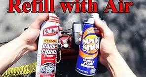 How to Refill an Aerosol Spray Can (Like Carb Cleaner, WD40, etc)