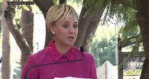 KALEY CUOCO HONORED WITH HOLLYWOOD WALK OF FAME STAR