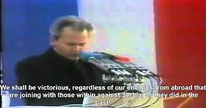 President Slobodan Milošević most patriotic speech, 1988, English - Слободан Милошевић Ушће 1988.