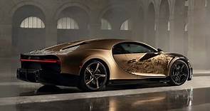Bugatti apresenta Chiron dourado exclusivo feito por encomenda