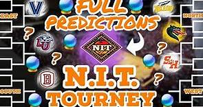 FULL March Madness NIT Tournament 2023 Bracket Predictions!