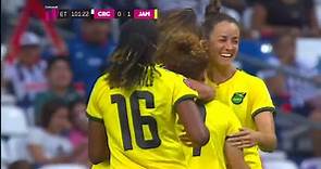 ⚽ GOAAAAL! 🇯🇲 Kalyssa Vanzanten scores the opener and @jff_football takes the lead in over time! | #CWC