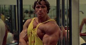 Arnold Schwarzenegger training at Gold's Gym with the best bodybuilders in the world / Pumping Iron