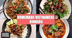 4 Vietnamese Dinners You Can Make At Home ✌️| #StayHome #WithMe | Marion's Kitchen