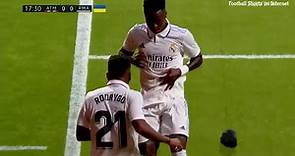 Rodrygo and Vinicius dance after scoring against Athletico Madrid