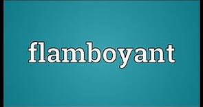 Flamboyant Meaning