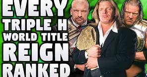 EVERY Triple H World Championship Reign Ranked From WORST To BEST
