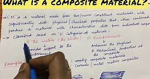 What is a composite material?