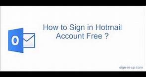 Sign in hotmail