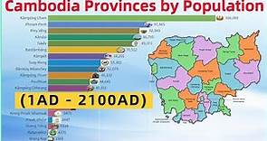 Cambodia Provinces Population (1AD-2100AD)