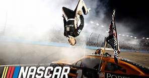 Daniel Hemric does a backflip to celebrate first win and Xfinity Series championship