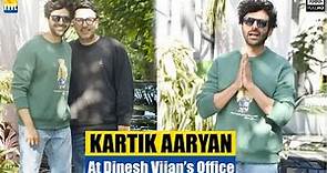 Kartik Aaryan visits Dinesh Vijan's office to discuss his new project in Santacruz