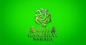 Green Screen Shree Ganesh Logo Video Opener/Intro | Golden Ganpati Animation | 1080p