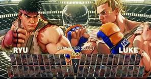 Street Fighter 5 Champion Edition Character Select Screen (All 46 Characters/Stages/Costumes)